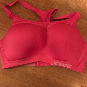 Pink sports bra from Victoria’s Secret.